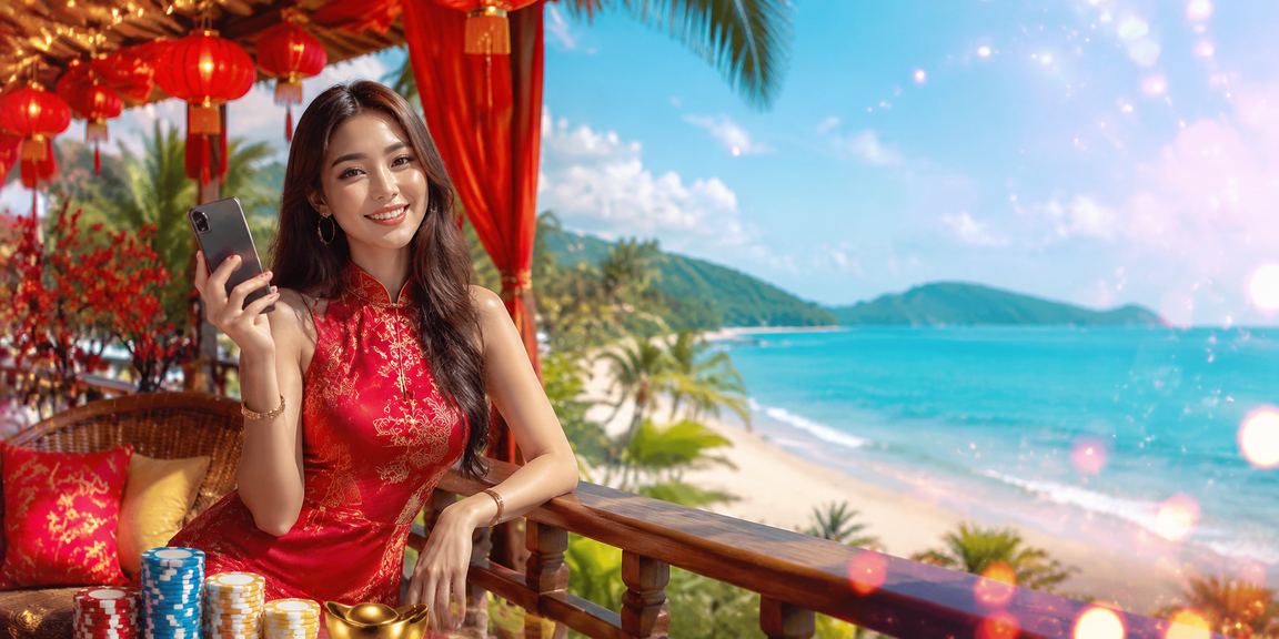 Pengguna Malaysia mengakses kasino mudah alih 7300 di Langkawi dengan antara muka Melayu